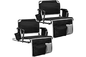 Stadium Seats for Bleachers with Backrest - 2 in 1 Bleacher Seats...