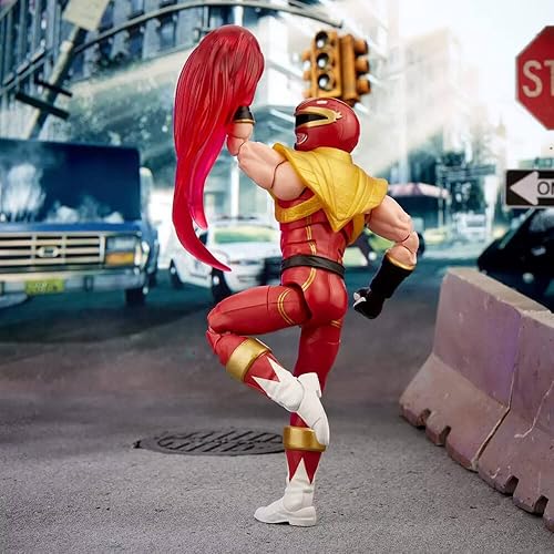 Miniatura 6 de Hasbro Power Rangers x Street Fighter Lightning Collection Figura Morphed Ken Soaring Falcon Ranger 5.9 in