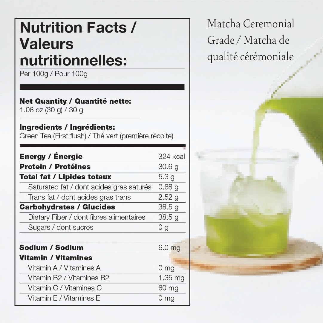 Asayu Japan Matcha Powder - 30g Can - Ceremonial Grade Green Tea, Shizuoka Source, Made in Japan - Image 2