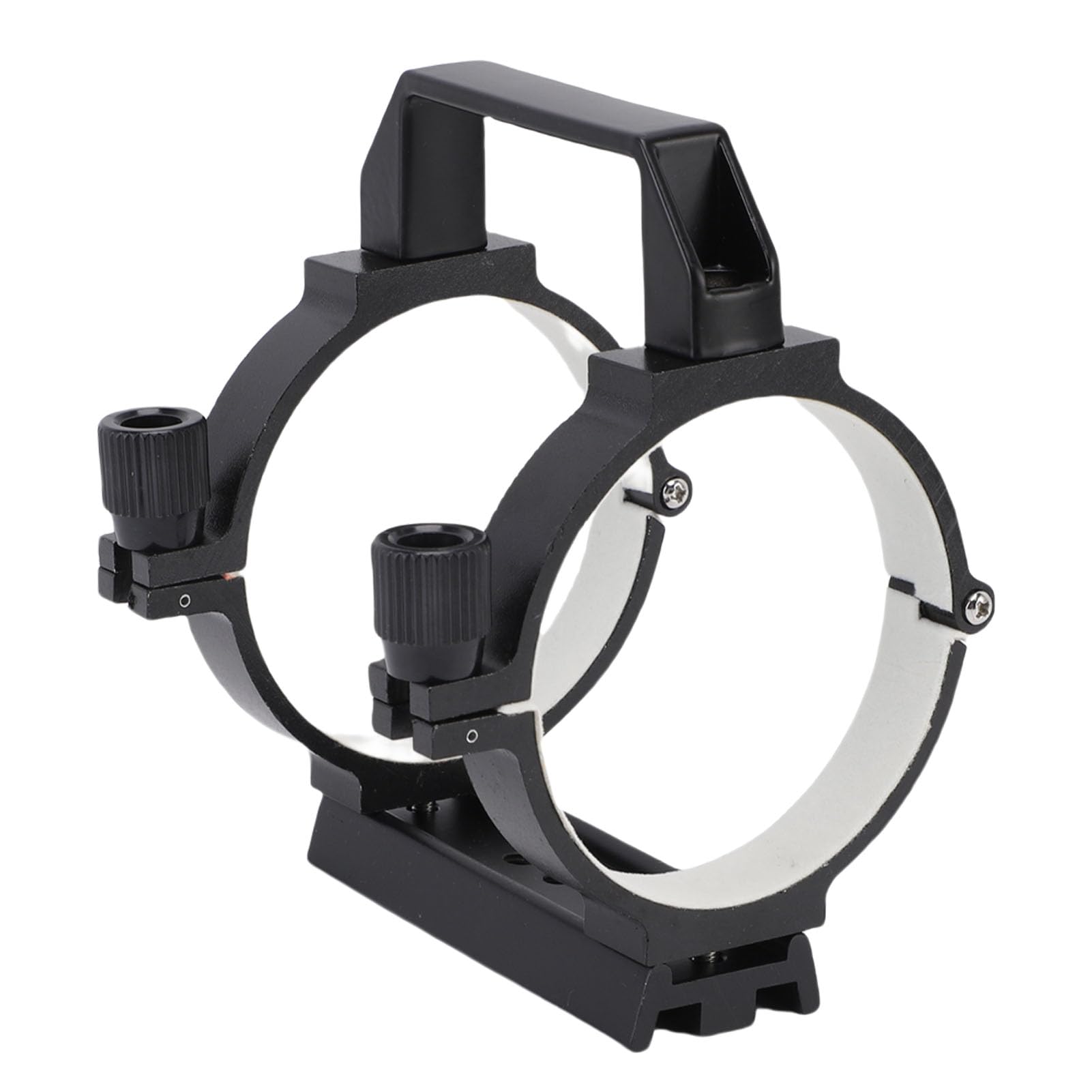 Anneau de Tube de Télescope, Support de Pince de Tube Optique de 90 Mm de Diamètre Intérieur avec Plaque en Queue d'aronde de 108 Mm pour Accessoires de Télescope Astronomique de 80 à 90