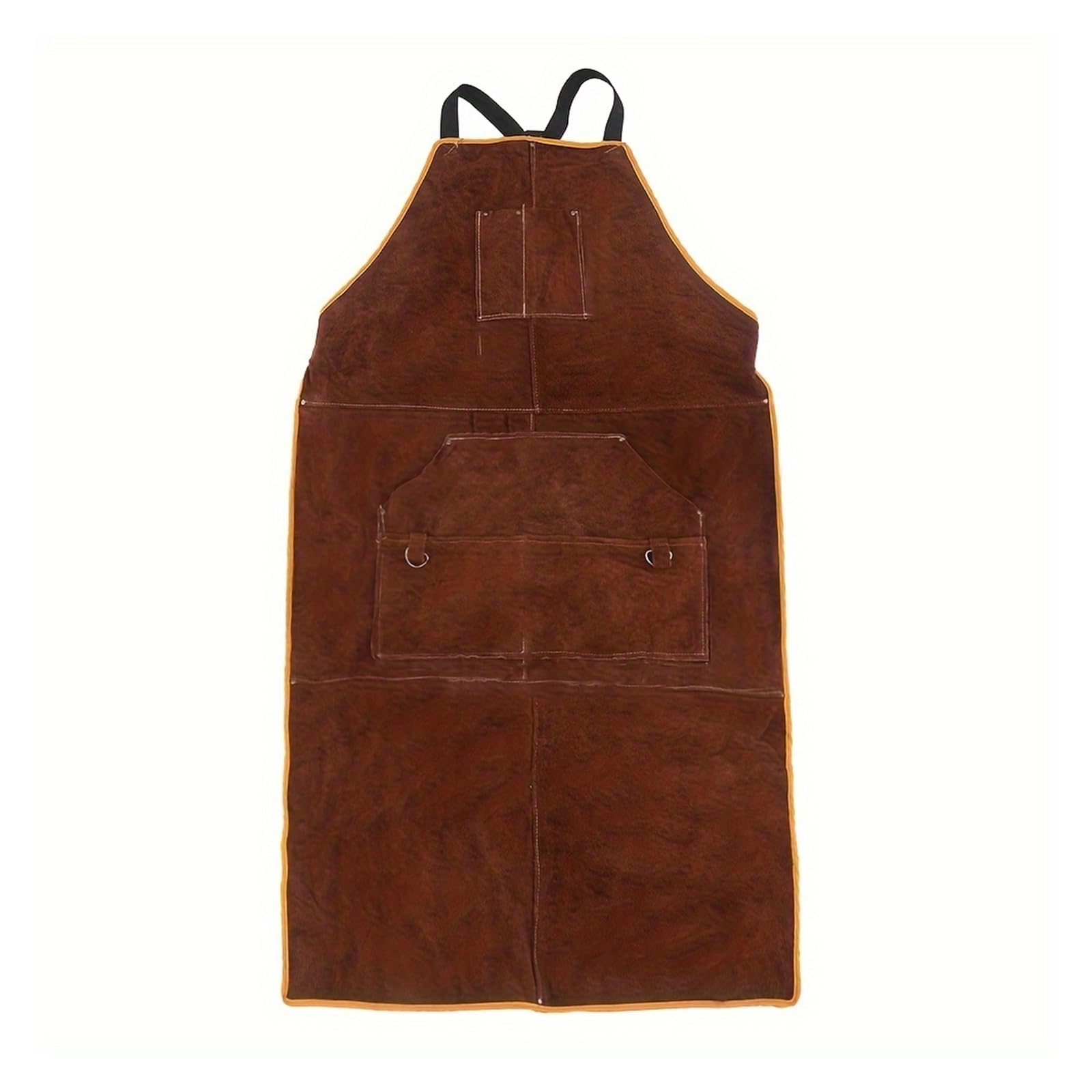 Tablier d'atelier de Soudure en Similicuir, 60 cm x 105 cm, Tablier de Forgeron Robuste for soudeurs