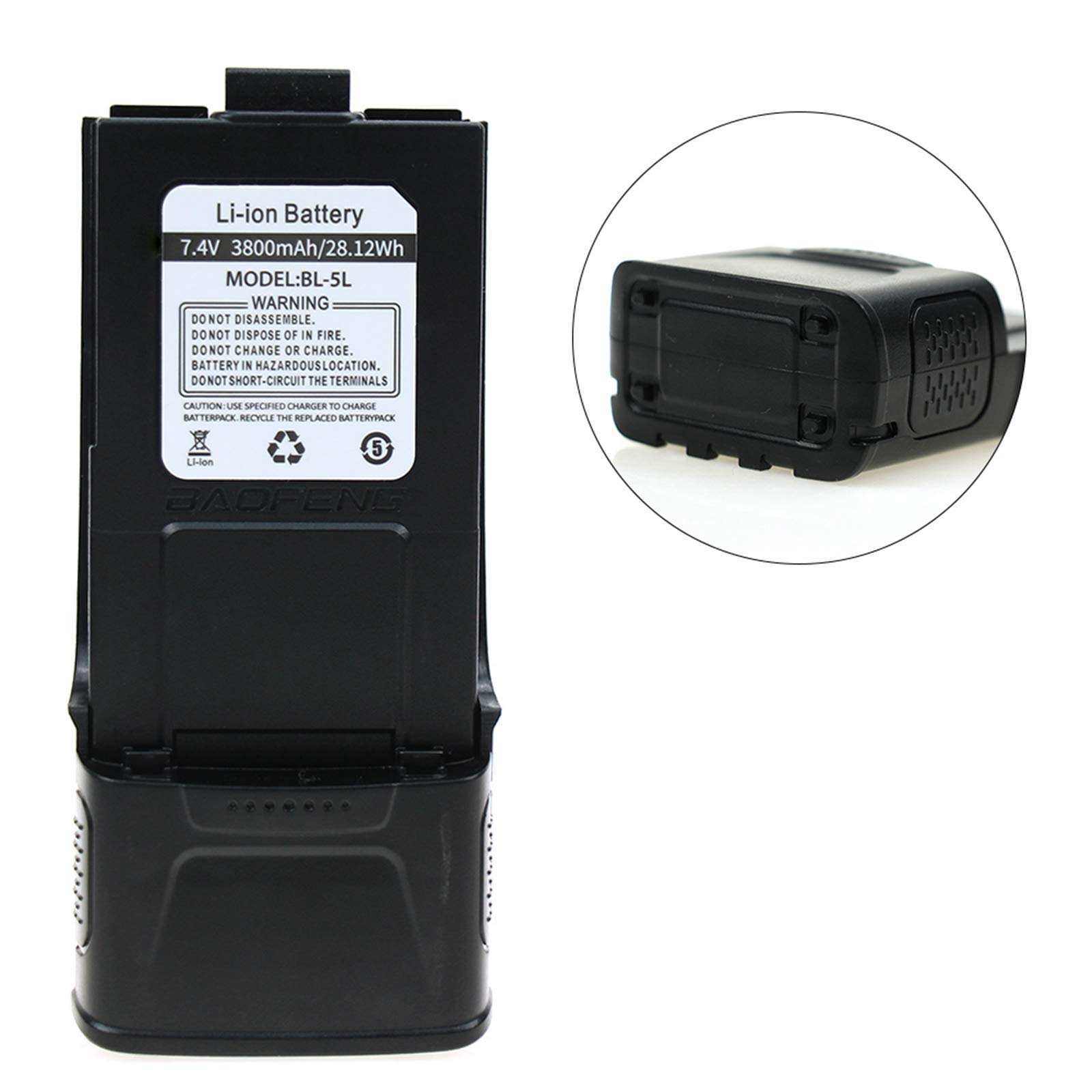 Batteria di ricambio per radio Baofeng GT3 GT3TP GT3 GT3 GT3TP e GT3 Mark-II III 7,4 V 1800 mAh Walkie Talkies