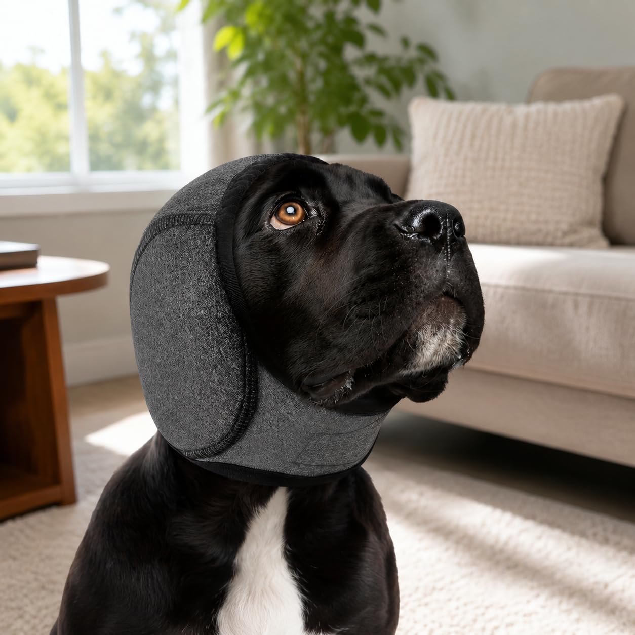 Paraorecchie per Cani Antirumore, Fascia Elastica Morbida e Traspirante con Protezione da Acqua Vento e Vibrazioni, Copri Orecchie per Bagno Asciugatura Viaggio Passeggiate
