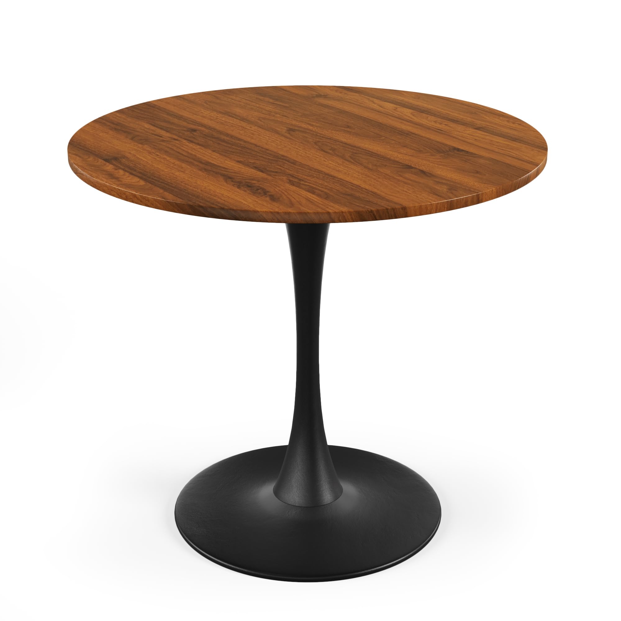 URBNLIVING 80cm Round Wooden Dining Dinner Side Table Kitchen Modern Living Room Furniture (Oak) — image 1