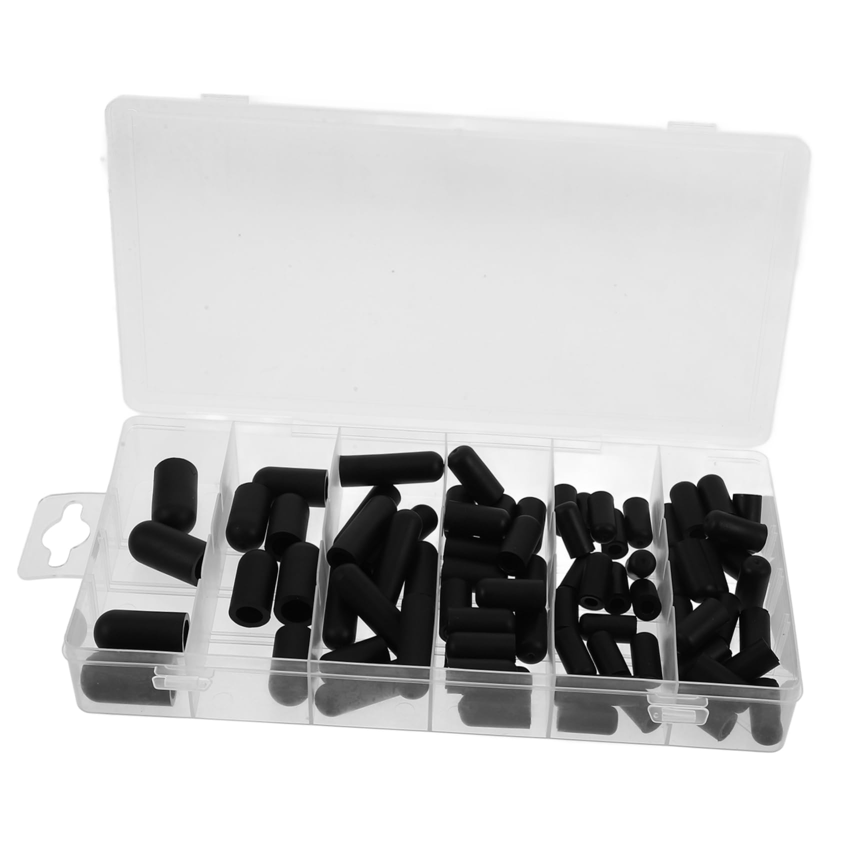 Capuchons anti-poussière en caoutchouc noir Gatuida lot de 80
