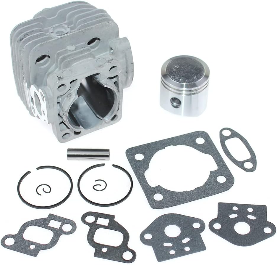 Cylinder Piston Kit for Echo PB-260i PB-261i PB-260L PB-261L PE-260 PE-261 EDR-260 SRM-260 SRM-261 PPT-260 HCA-260 HCA-261 PAS-260 PAS-261 SHC-260 SHC-261