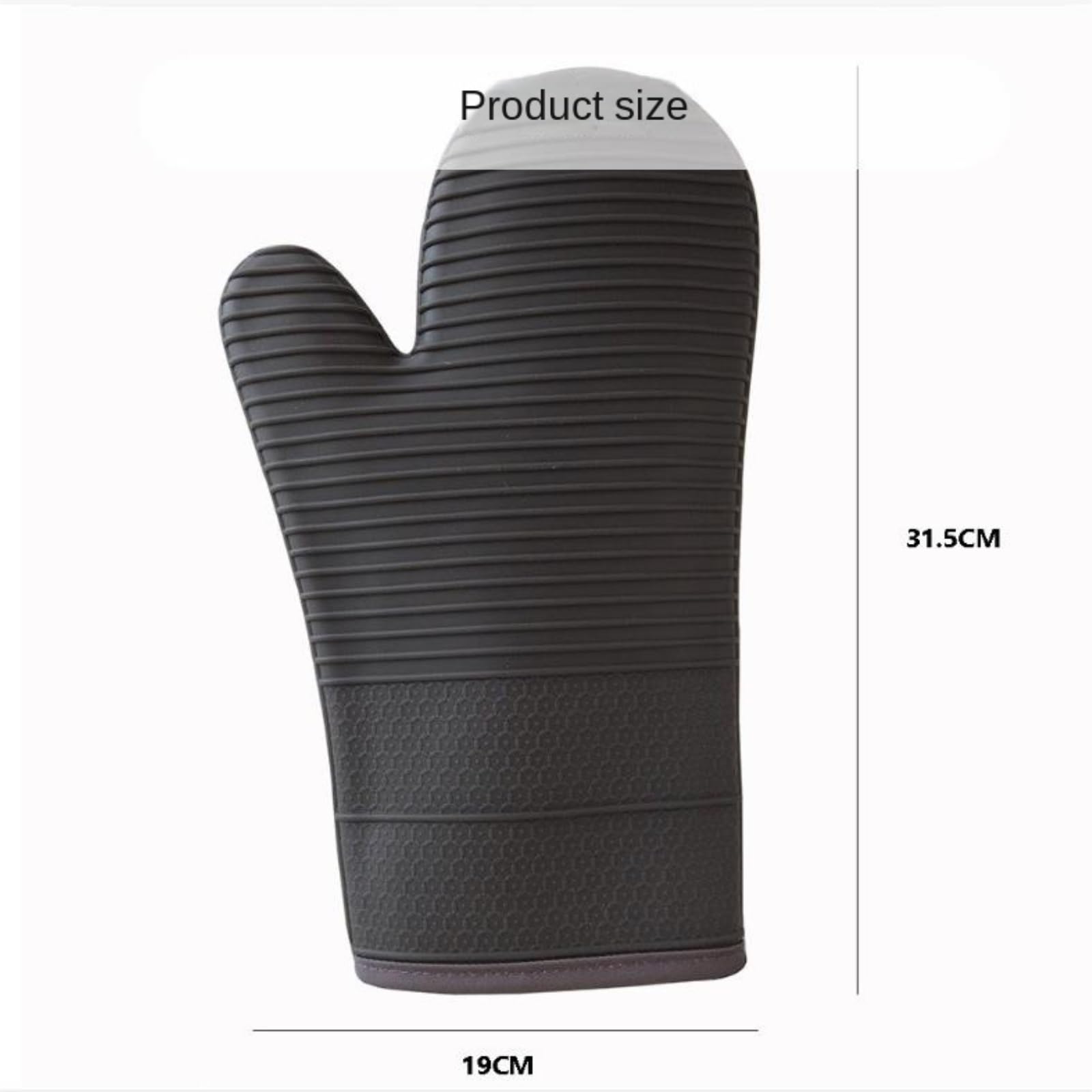 Gants de Cuisine Gants De Cuisine en Silicone Souple, Résistants À La Chaleur, Antidérapants, Doublés De Coton Épais Manique