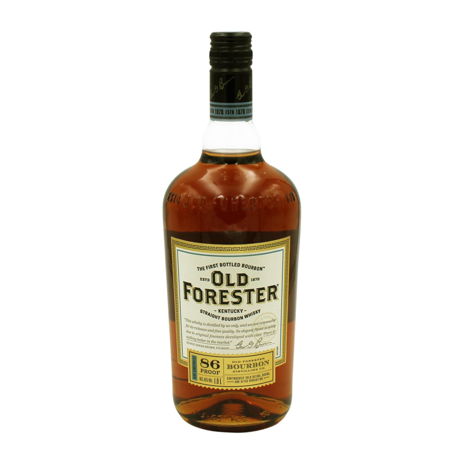 Old Forester Kentucky Straight Bourbon Whisky 43% Vol. 1l