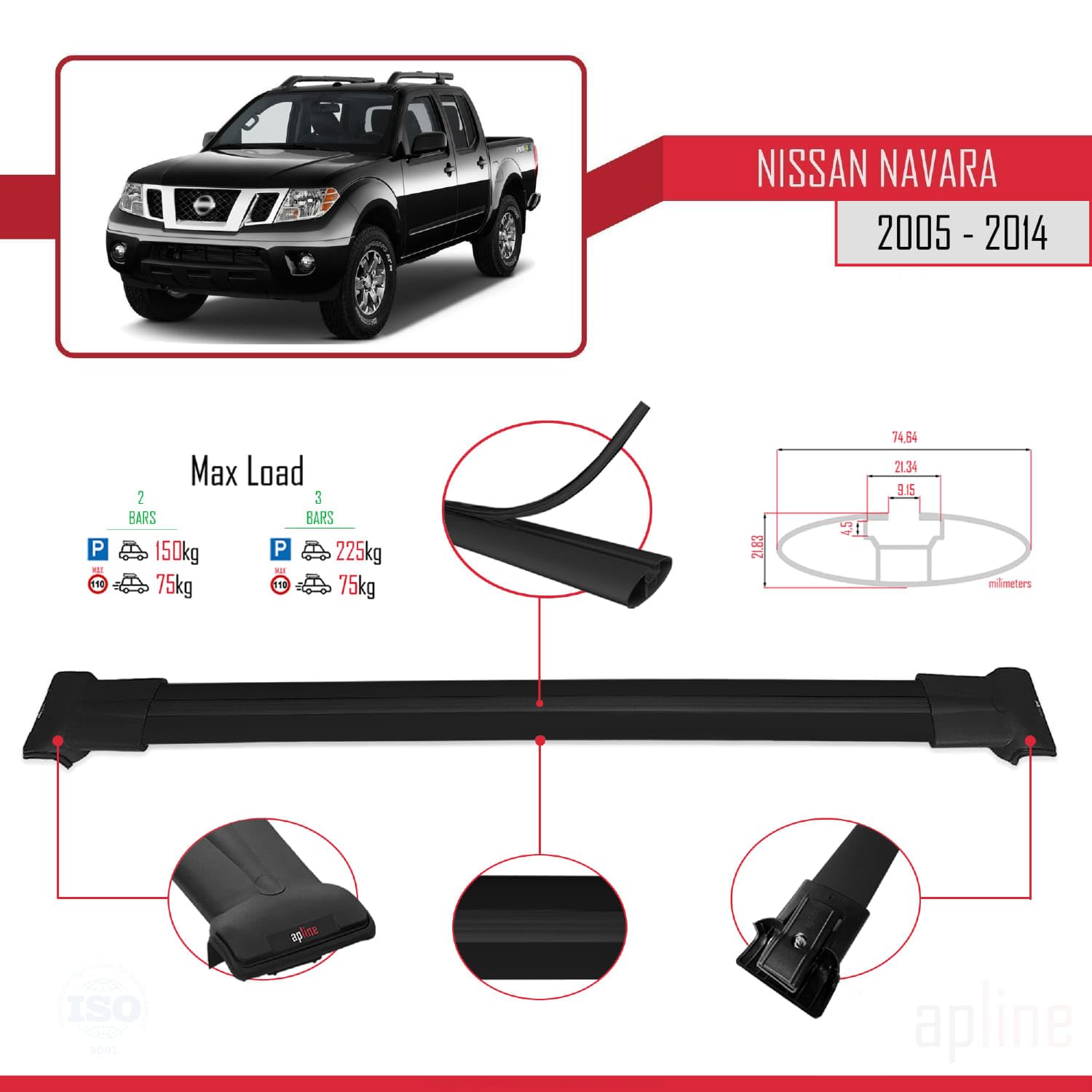 Compatible Avec Volkswagen Tiguan 2 R-Line 2020-2023 ACE-2 Barres