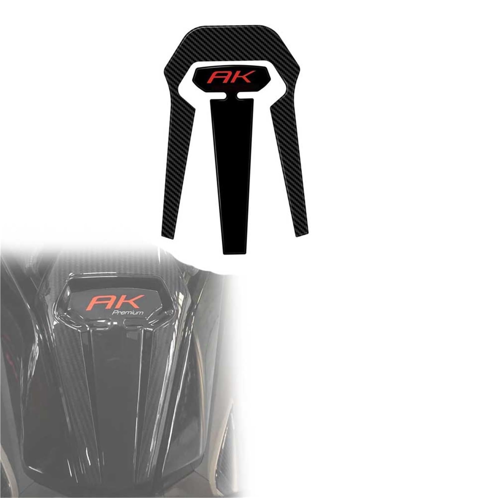 Autocollant Moto Kymco AK 550 Premium Accessoires Protège Réservoir 3D Résine 2023