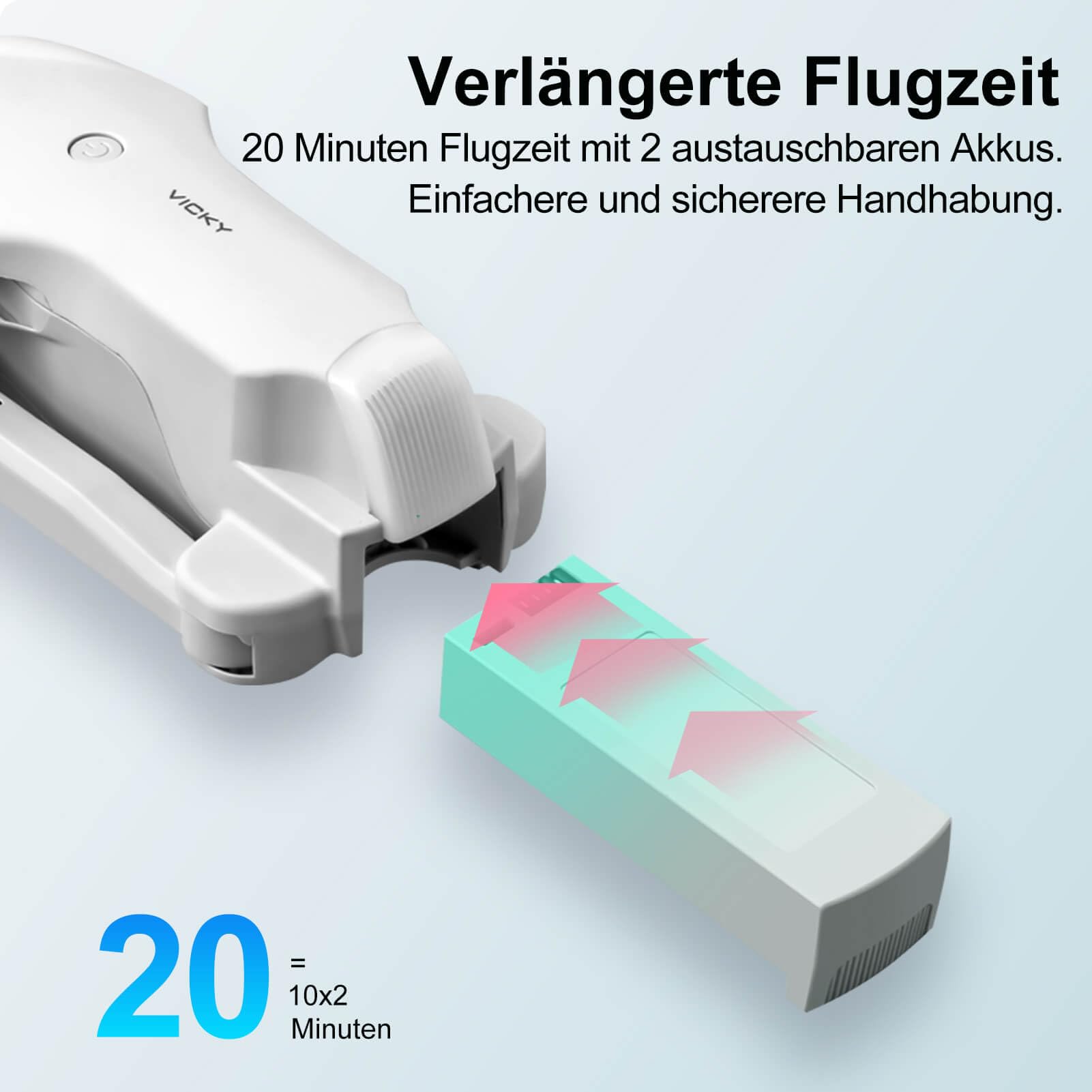 Jiakora Drohne mit Kamera 1080P, RC Drone Spielzeug für Kinder & Erwachsene | RC Drohne für Anfänger, Leicht zu fliegen, Doppelkamera, Bürstenlosem Motor, 2 Akkus, Faltbare, RC Flugzeug Spielzeuggeschenk
