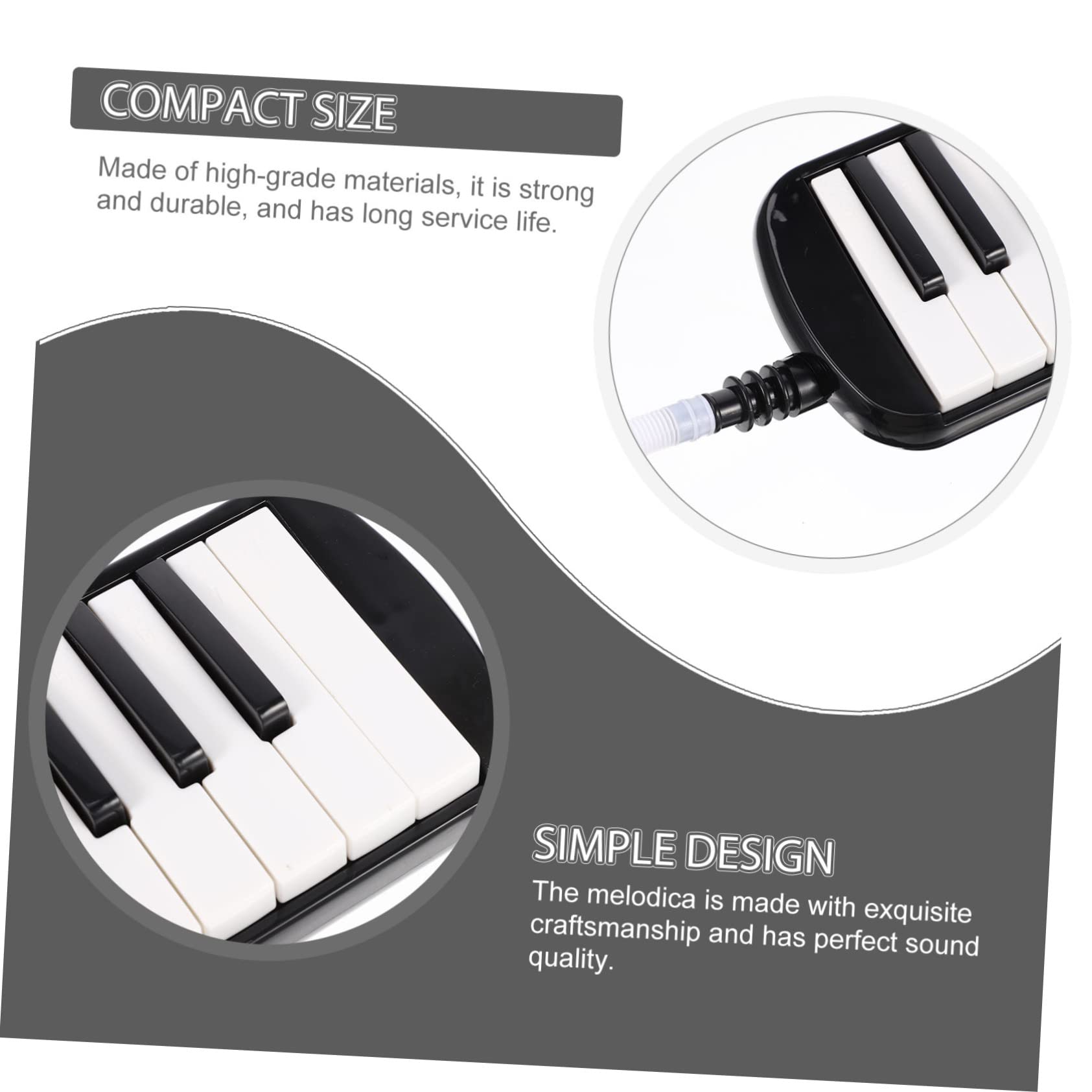 Melodica de Teclas para Adultos Instrumento Musical Portable para Principiantes y Desarrollo de Musicales