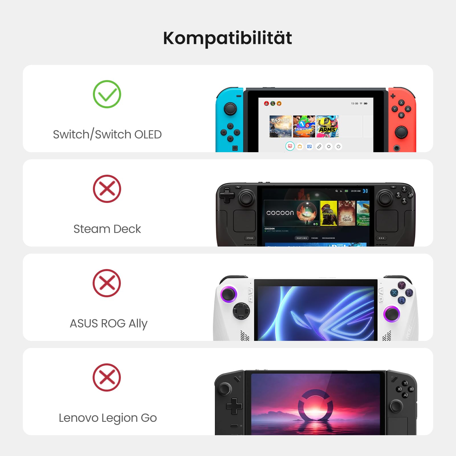 tomtoc Tragetasche Schultertasche für Nintendo Switch/Switch OLED, Rundumschutz Umhängetasche Sling Bag mit 20 Spielkassetten