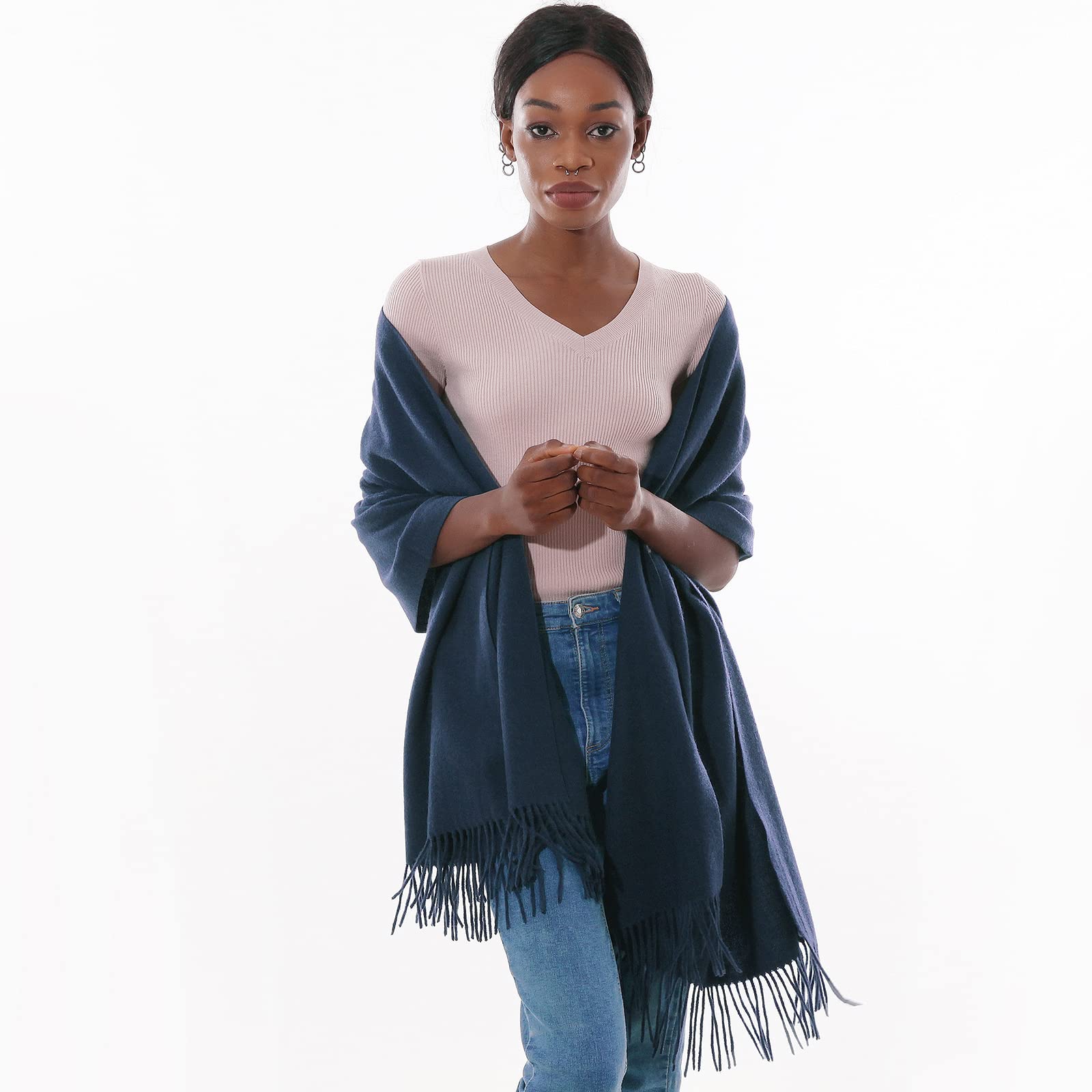 Sciarpa Pashmina Donna Invernale Scialle Sciarpe Elegante Cerimonia Grande Stole Foulard Scialle da Abito Sera