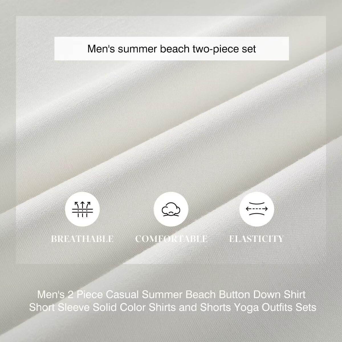 Dokotoo Men Men's 2 Piece Casual Summer Beach Button Down Shirt Short Sleeve Solid Shirts and Shorts Yoga Outfits Sets