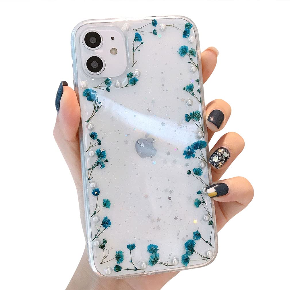 JIAXIUFEN Custodia trasparente per iPhone 12 Mini Custodia Placcatura