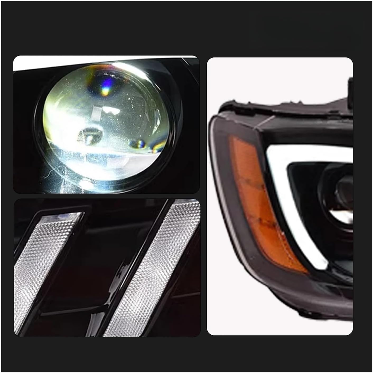 みつ クライスラー 300C 2011-2017 ヘッドライト LED プロジェクターヘッド