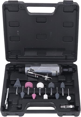 Air Die Grinder Kit, Pneumatic Air Die Grinder, Portable Pneumatic Polishing Grinding Machine for Grinding and Polishing Requirements 22000RPM
