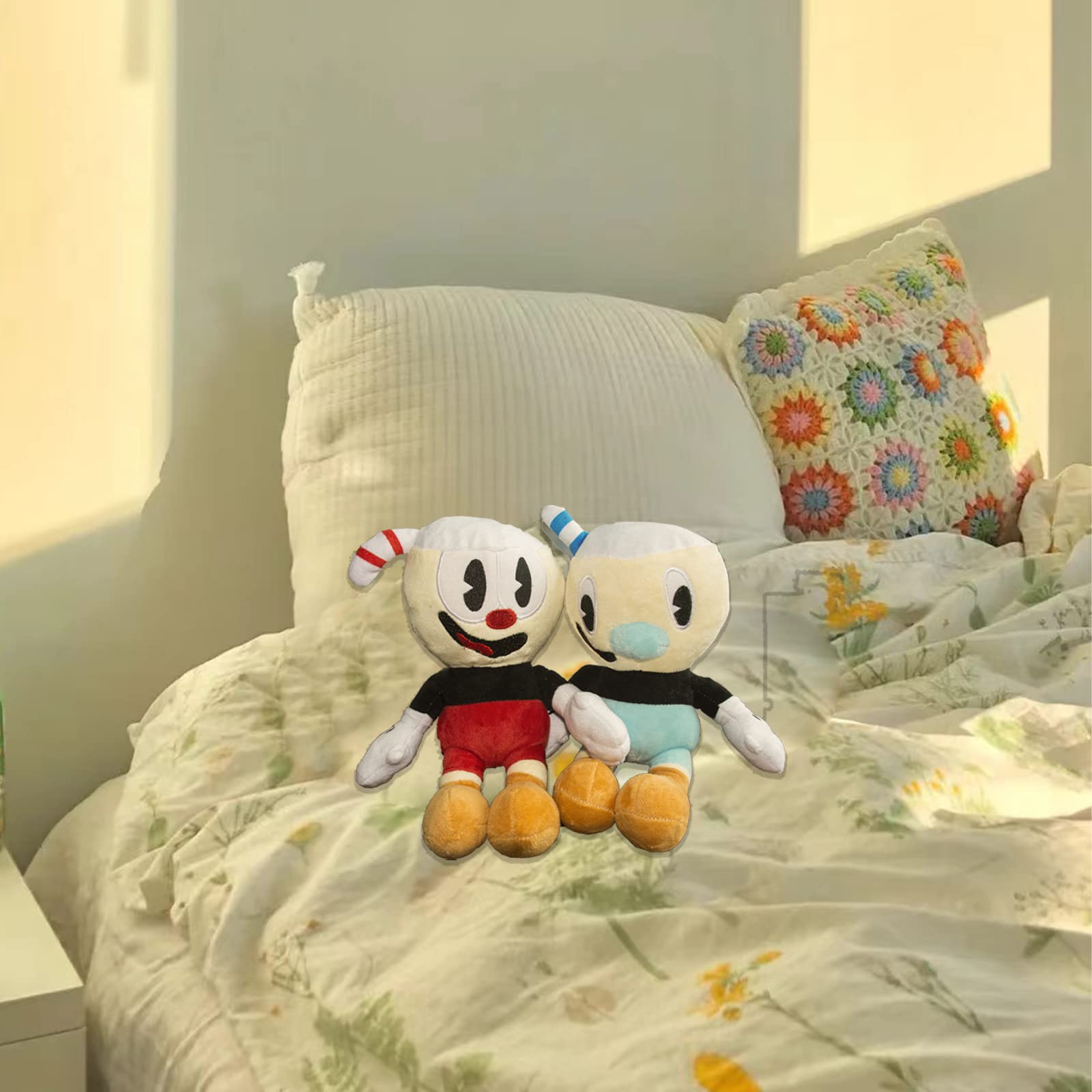 Buy 2Pcaks Cuphead Plush Adventure Game Mecup and Brocup Soft Stuffed ...
