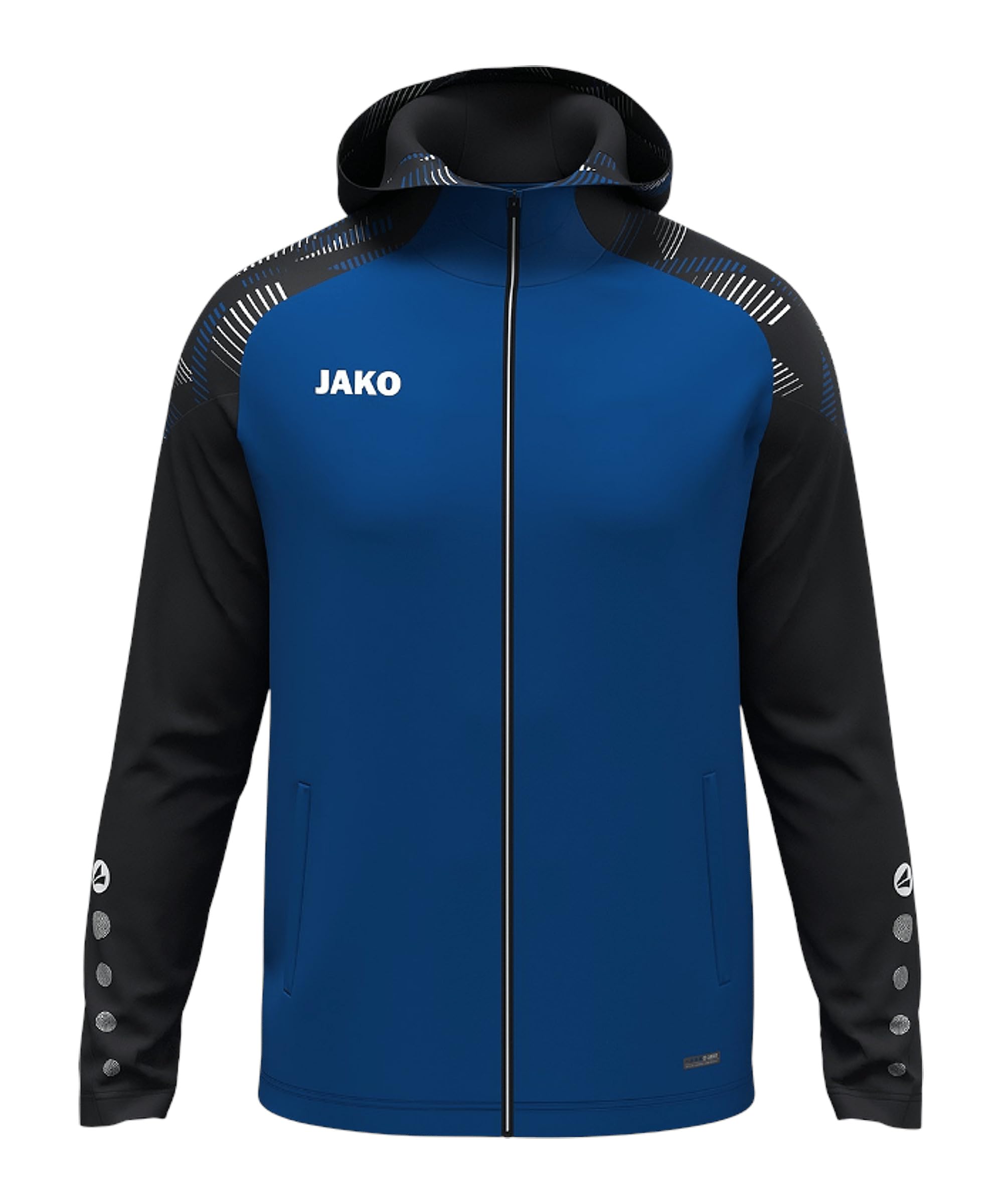 JAKO Giacca con cappuccio Sonic, giacca sportiva per bambini in stile dinamico, 100% poliestere, ideale per lo sport e la vita quotidiana, vestibilità ottimale