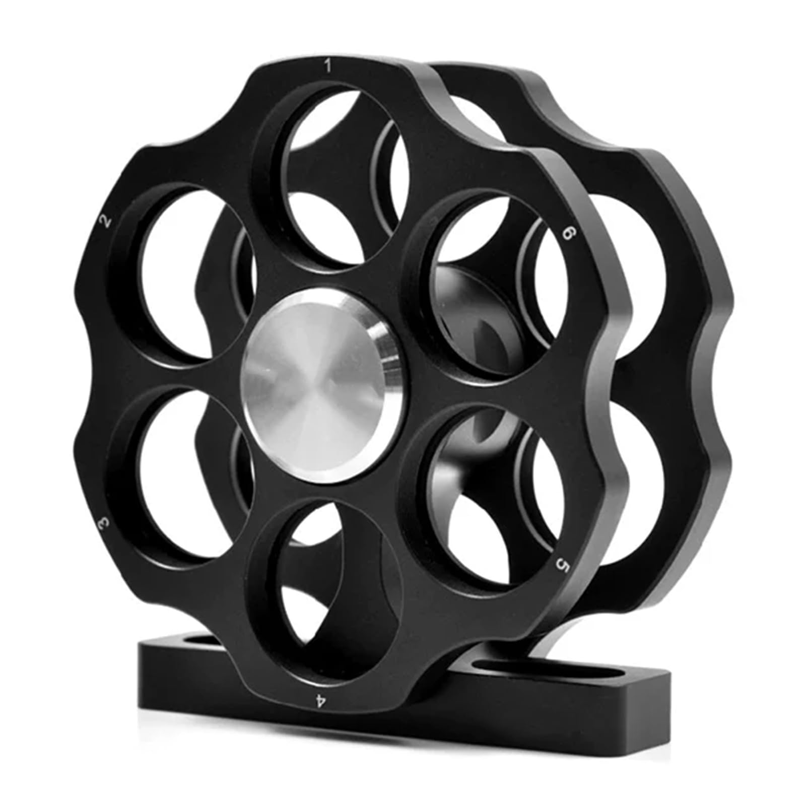 Soporte coaxial de rueda de filtro de 6 posiciones de 1 pulgada con agujeros de rosca SM1, equipo de laboratorio óptico giratorio para aplicaciones de investigación