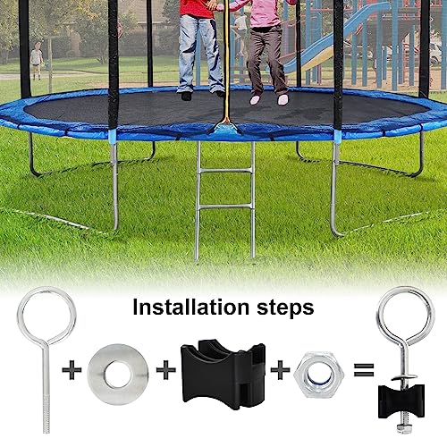 12 Pièces Vis de Trampoline, Accessoires pour Trampoline Vis, Kit Vis de Rechange pour Trampolines, Outil de Stabilité de Trampoline en Acier, pour Les Grands Trampolines et Les Petits Trampolines – Image 6