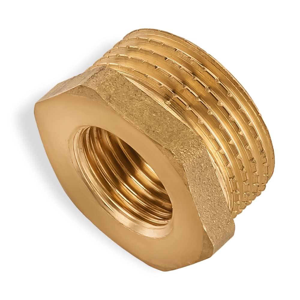 Supreme Control System Brass Hex Bushing 1" Male x 1/2" Female Brass for Repair Threaded Pipe Fitting (B0CG5KD845) Amazon Price History, Amazon Price Tracker