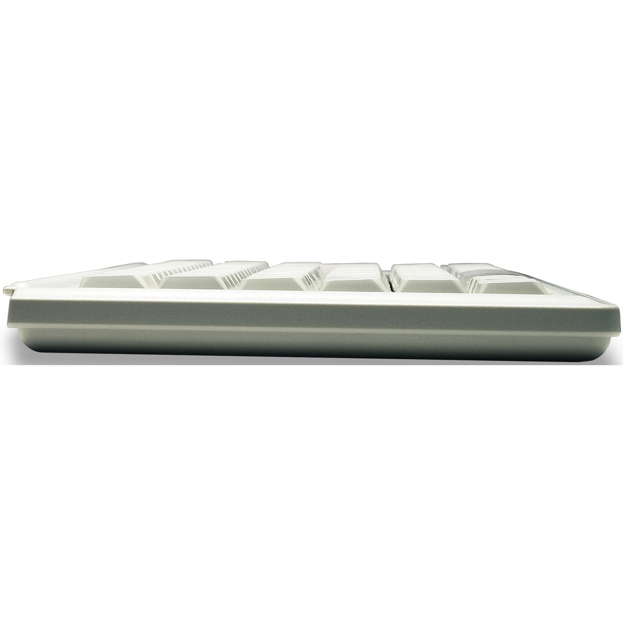 Cherry Compact Keyboard G84-4400, disposición Internacional, Teclado QWERTY, Teclado con Cable, Teclado mecánico, mecánica ML, trackball óptico Integrado más 2 Botones de ratón, Gris Claro