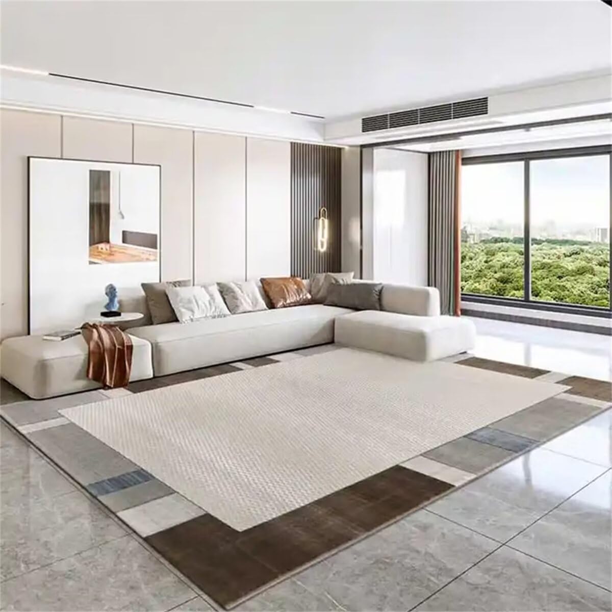 Tapis de salon simple gris lavable 50x80cm pour résoudre les problèmes de taches et de poussière