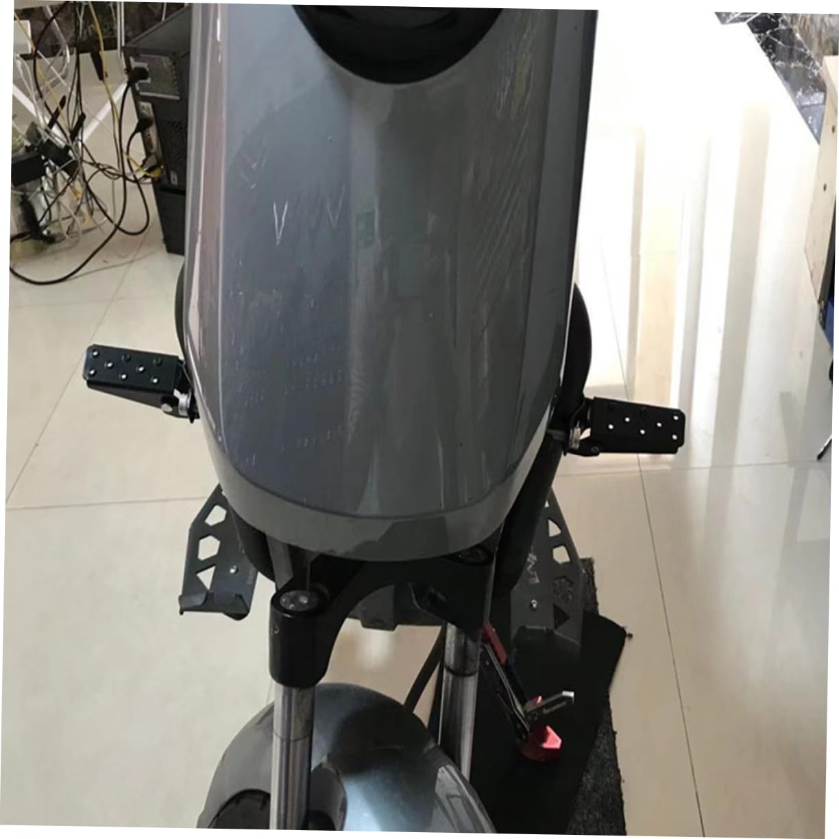 ULTECHNOVO 4paia Poggiapiedi Posteriori Per Bici Pedali Antiscivolo Accessori Per Ciclismo Facile Installazione Design Compatto e Durevole Per Mountain Bike e Bmx