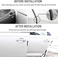 Vista 3 de 1797 Protector de puerta de automóvil para BMW, piezas de accesorios de vehículos, protectores de borde de fibra de carbono, calcomanías