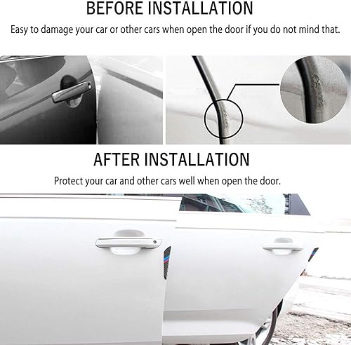 Miniatura 3 de 1797 Protector de puerta de automóvil para accesorios BMW, piezas de accesorios de fibra de carbono para vehículos, protectores de bordes de