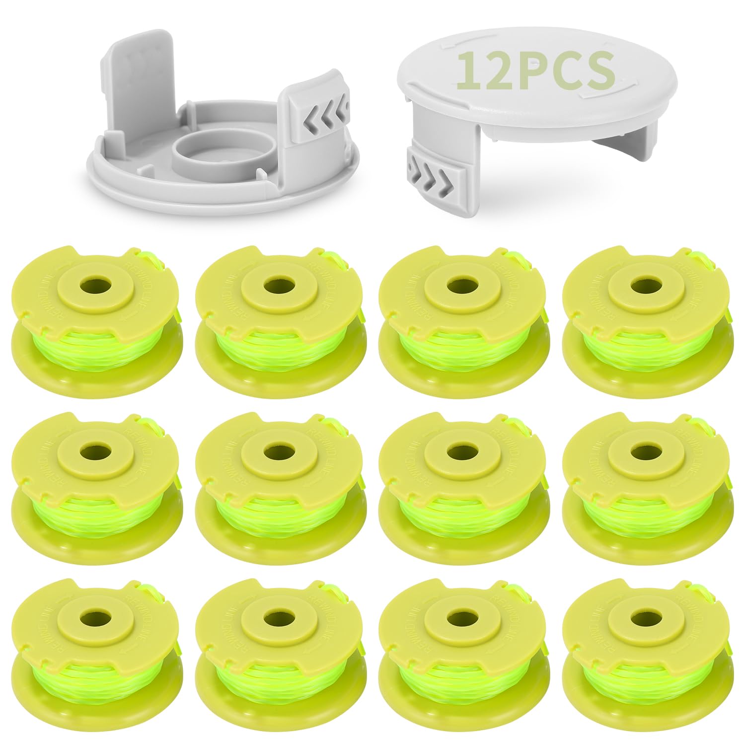 Bobina De Hilo Para Cortabordes 1,65 Mm - 3 Bobinas De Repuesto + Cubierta Protectora Para Desbrozadora