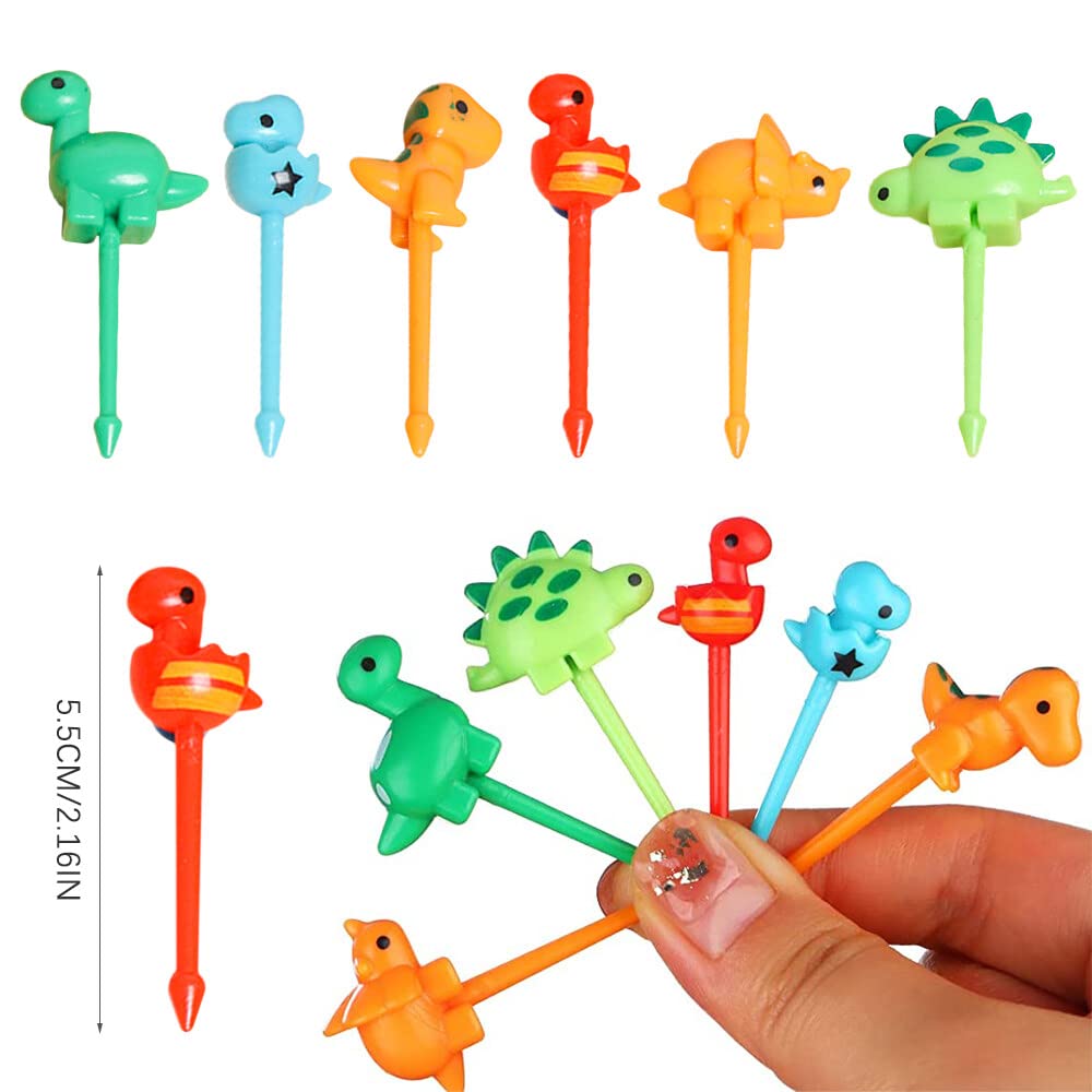 80 Stück Obstgabeln Mit Tiermotiven - Wiederverwendbare Snack Piekser Für Kinderpartys