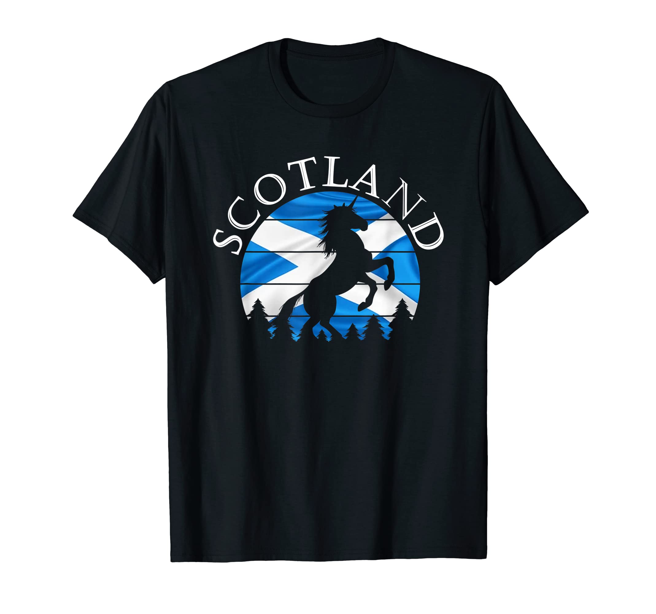 Scottish Pride Scotland Unicorn Scotland FlagSaltire T-ShirtOEKO-TEX STANDARD 100