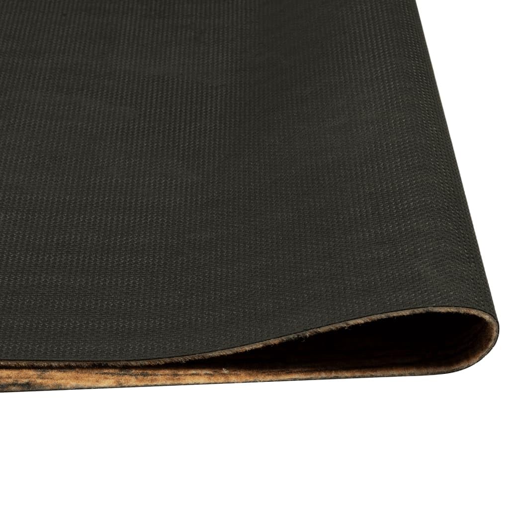 SKM Küchenteppich Waschbar Gewürze 60x300 cm Samt,Heim & Garten,Dekoration,Fußmatten,Braun,3.27KG,4005607