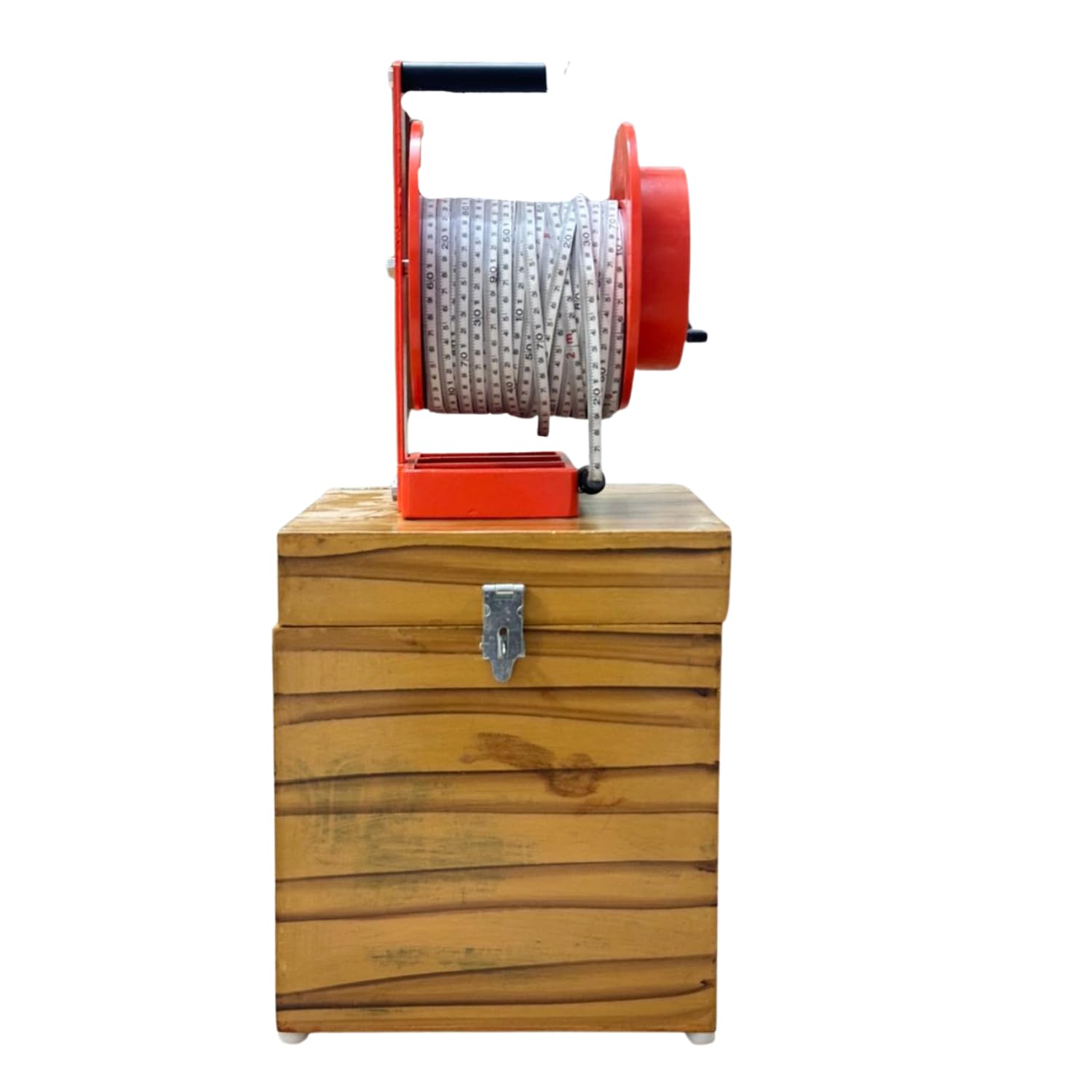water level indicator with free wooden box | precision water depth measurement in wells, boreholes & piezometers | portable field use (300 meter)