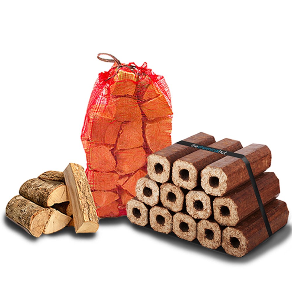 12 Premium Eco Pressed Wood Heat Logs and 15Kg Seasoned Dried Softwood  Firewood Comes with The Log Hut Woven Sack : Amazon.co.uk: DIY u0026 Tools