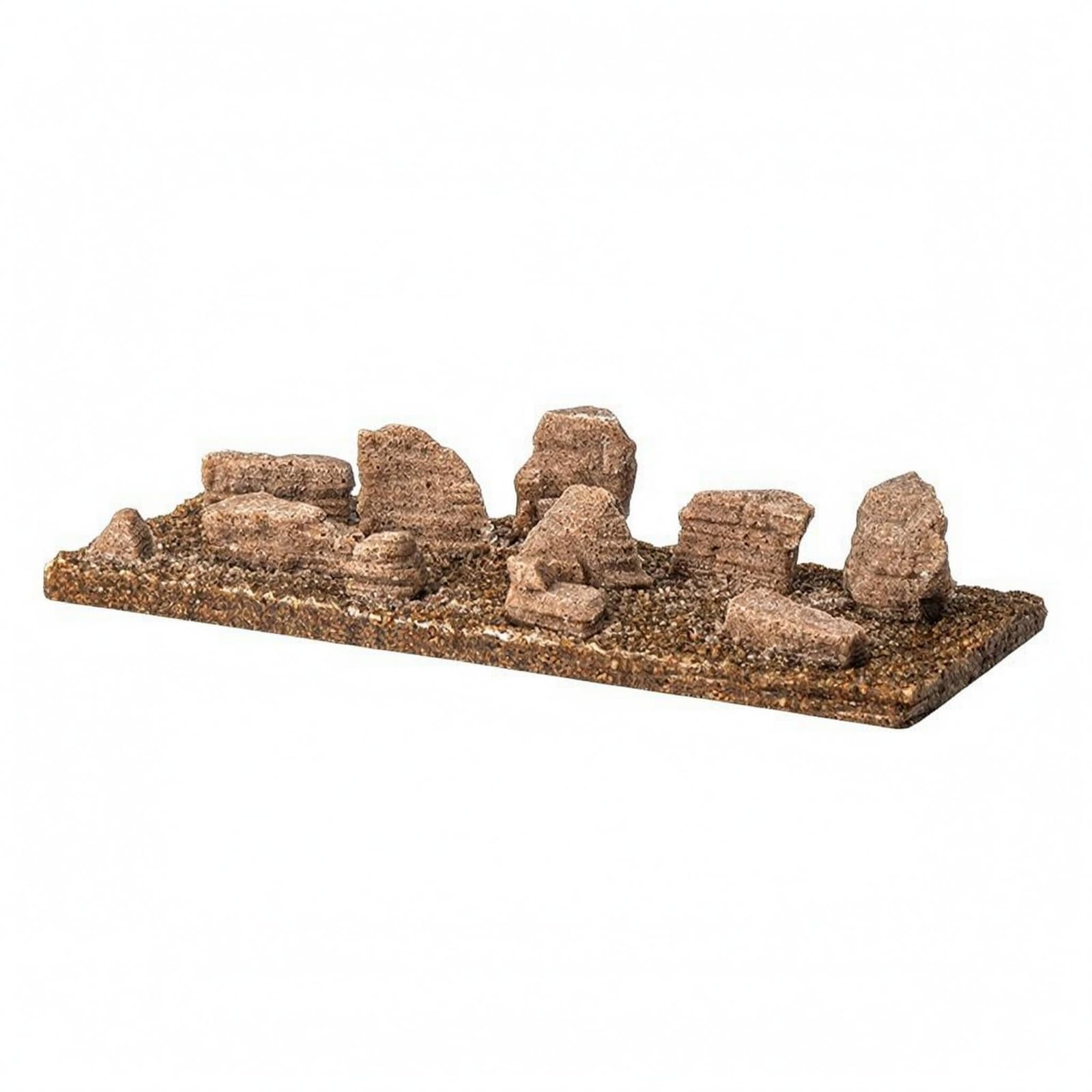 MagiDeal Decorazione Acquario Roccia Scenica Terreno Ornemento con Base Solida E Profili Rocciosi in Arenaria Resina per Scena Subacquea Definita Adatta per, Strati Di Roccia