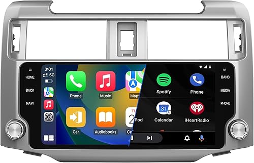 Android 13 Estéreo de coche para Toyota 4Runner 2014-2019 con CarPlay inalámbrico Android Auto, pantalla táctil de 10.33 pulgadas, Bluetooth, GPS,