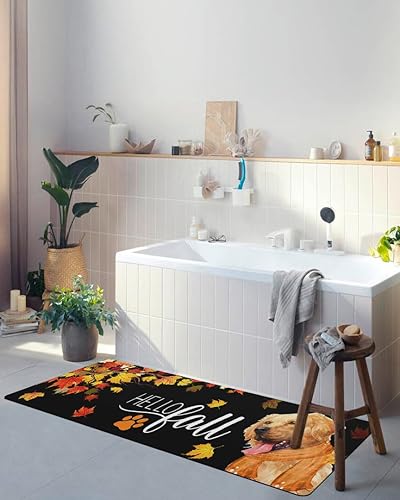 Miniatura 4 de Tapete de baño de otoño de Acción de Gracias para bañera, antideslizante, de secado rápido y absorbente, tierra de diatomeas, ducha, fregadero,