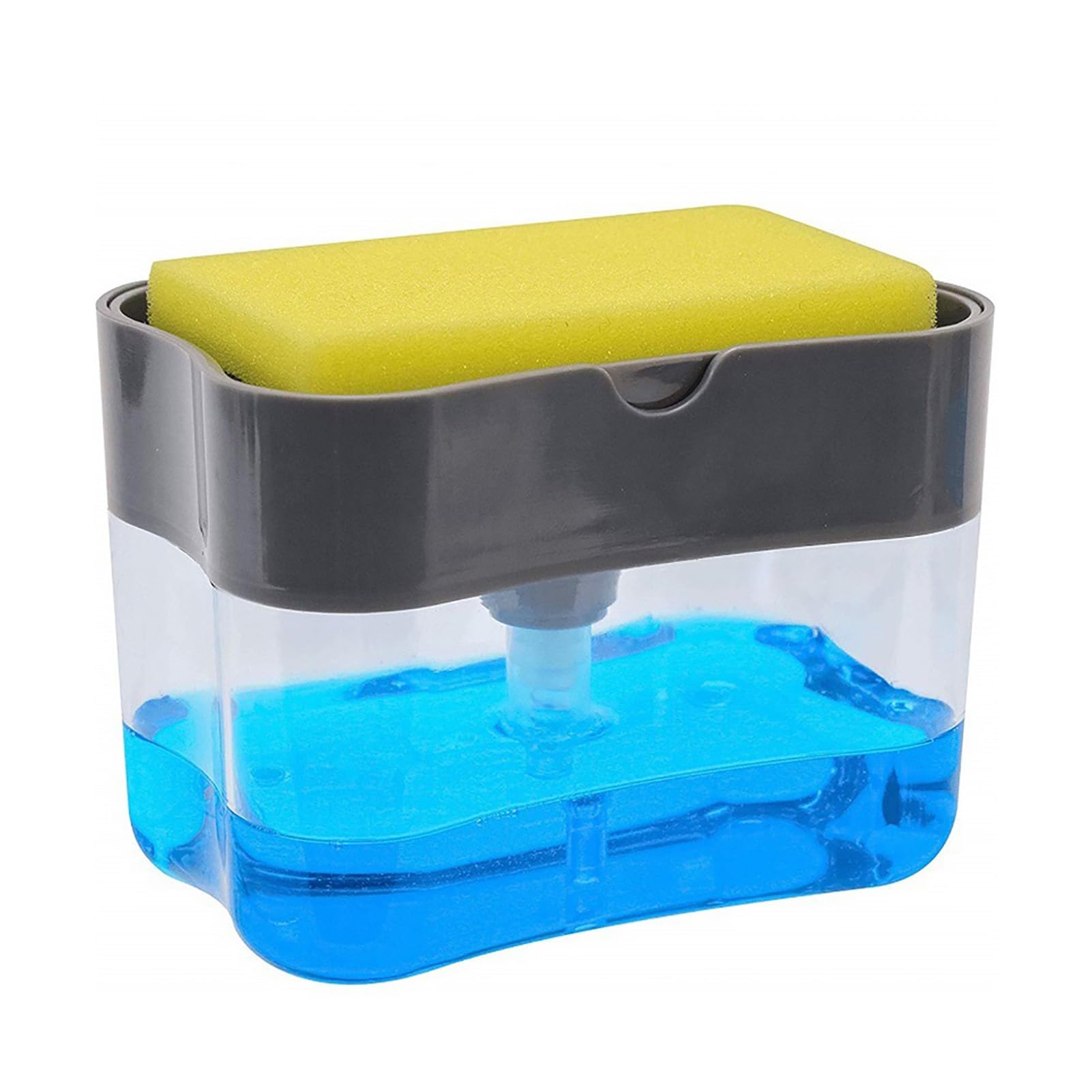 Plastic Dispenser 1 Set Detergent Box Large Capacity Easy to Use 3 Colors Detergent Liquid Press Dispenser Box for Kitchen Dispenser Box Liquid Soap Holder