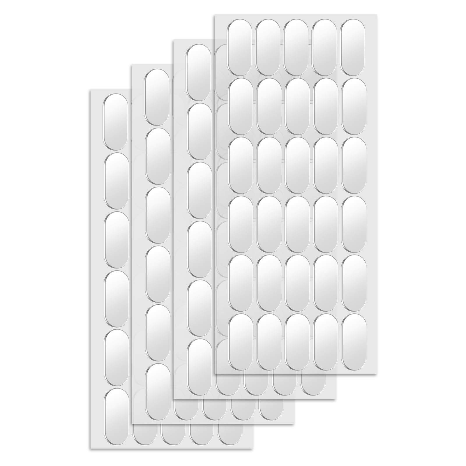 HuhuDo Double Sided Adhesive Pads Strong Sticky Glue Dots, Mounting Tape Heavy Duty Hang Picture Decor Poster Map, Clear Large Sticky tack Removable