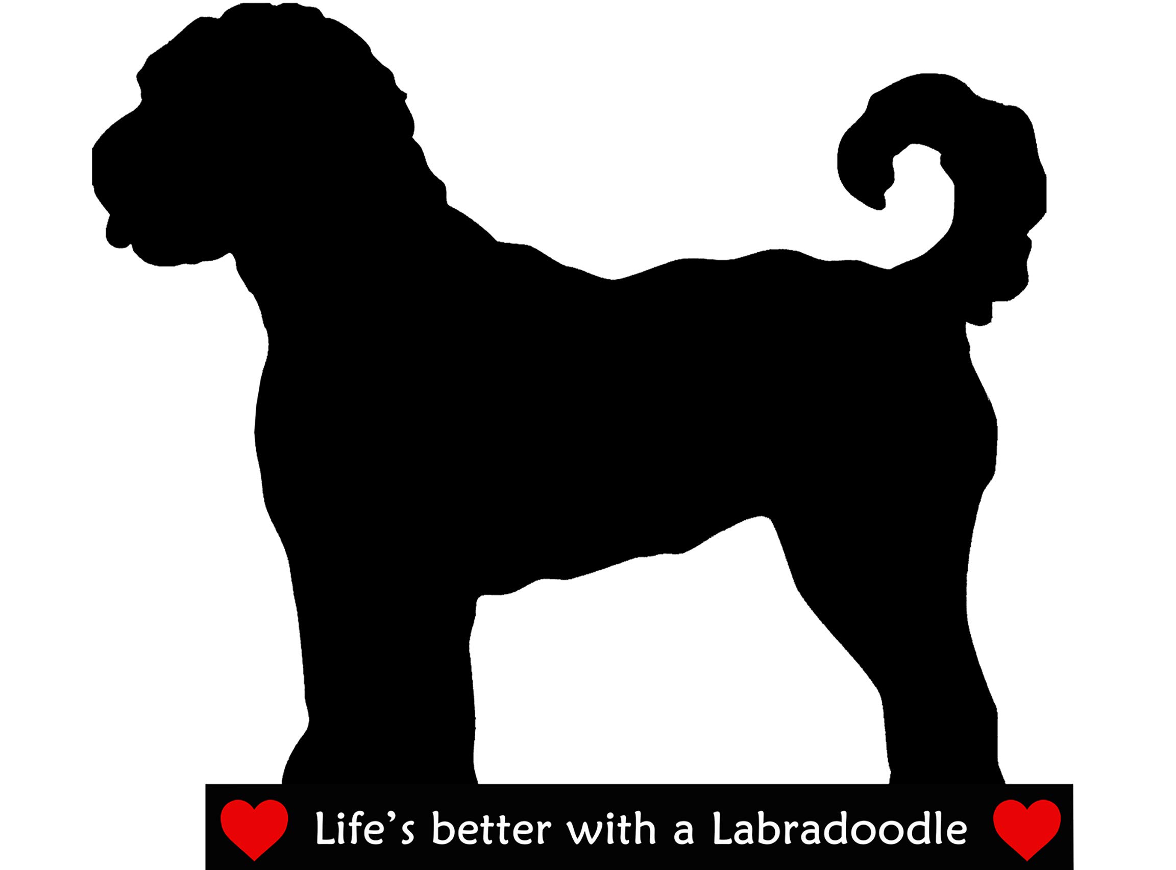 Car-Pets Magnets Black Labradoodle Lovers Novelty Gift - Large Flexible Dry Wipe Fridge Magnet With Magnetic Marker Pen.