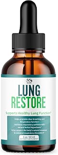 Lung Restore Drops, Official LungRestore Liquid Supplement Drops with All Natural Ingredients, Lung Restore Advanced Lungs Wellness Support Formula with Premium Vitamins for Women & Men (30 Servings)