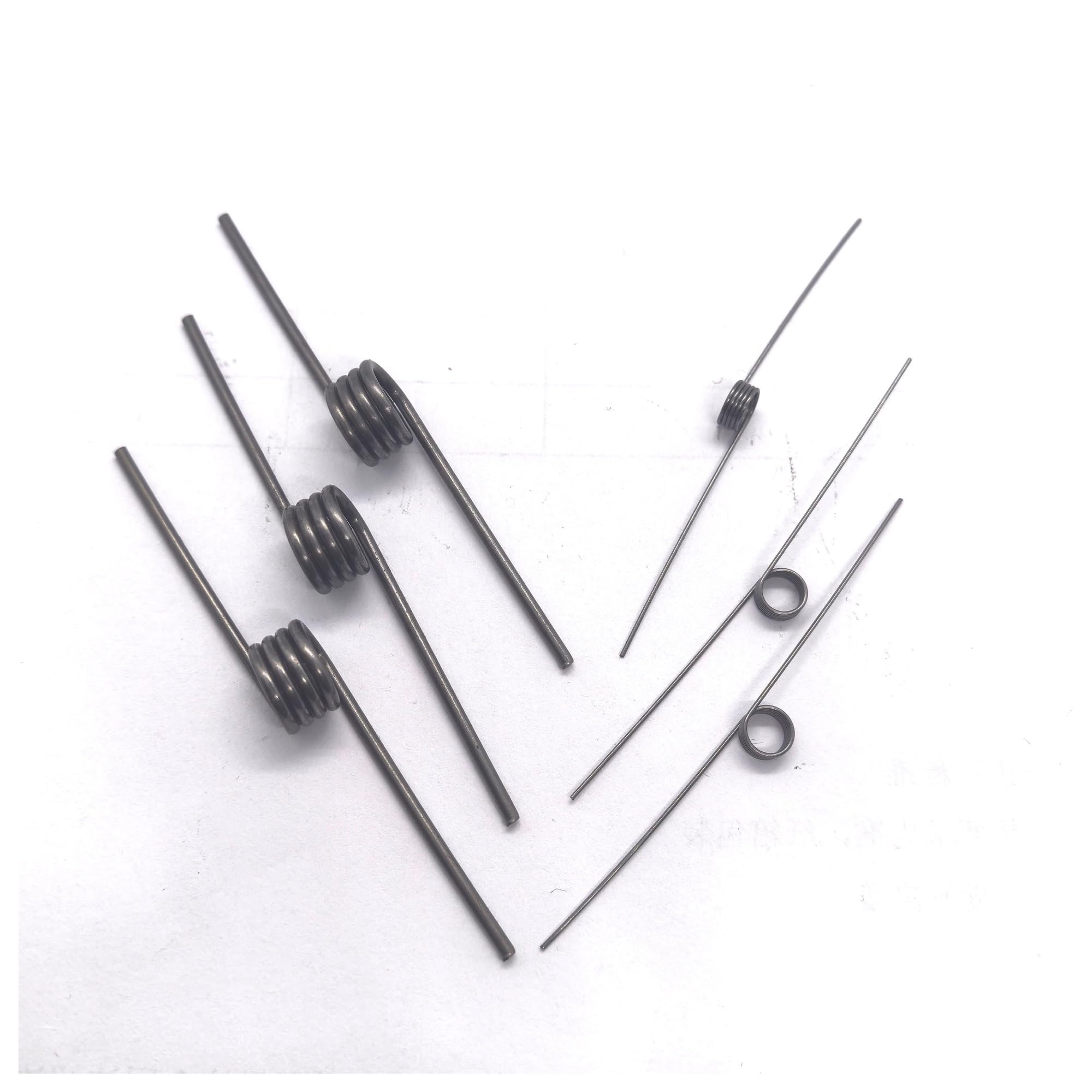 Petit Ressort Torsion Rappel 20 Pièces 1.2mm Diamètre De Fil 65Mn Acier Rotation Gauche Torsion V Ressort Réinitialiser(4 turns,11mm,1.2mm(60 Angle))