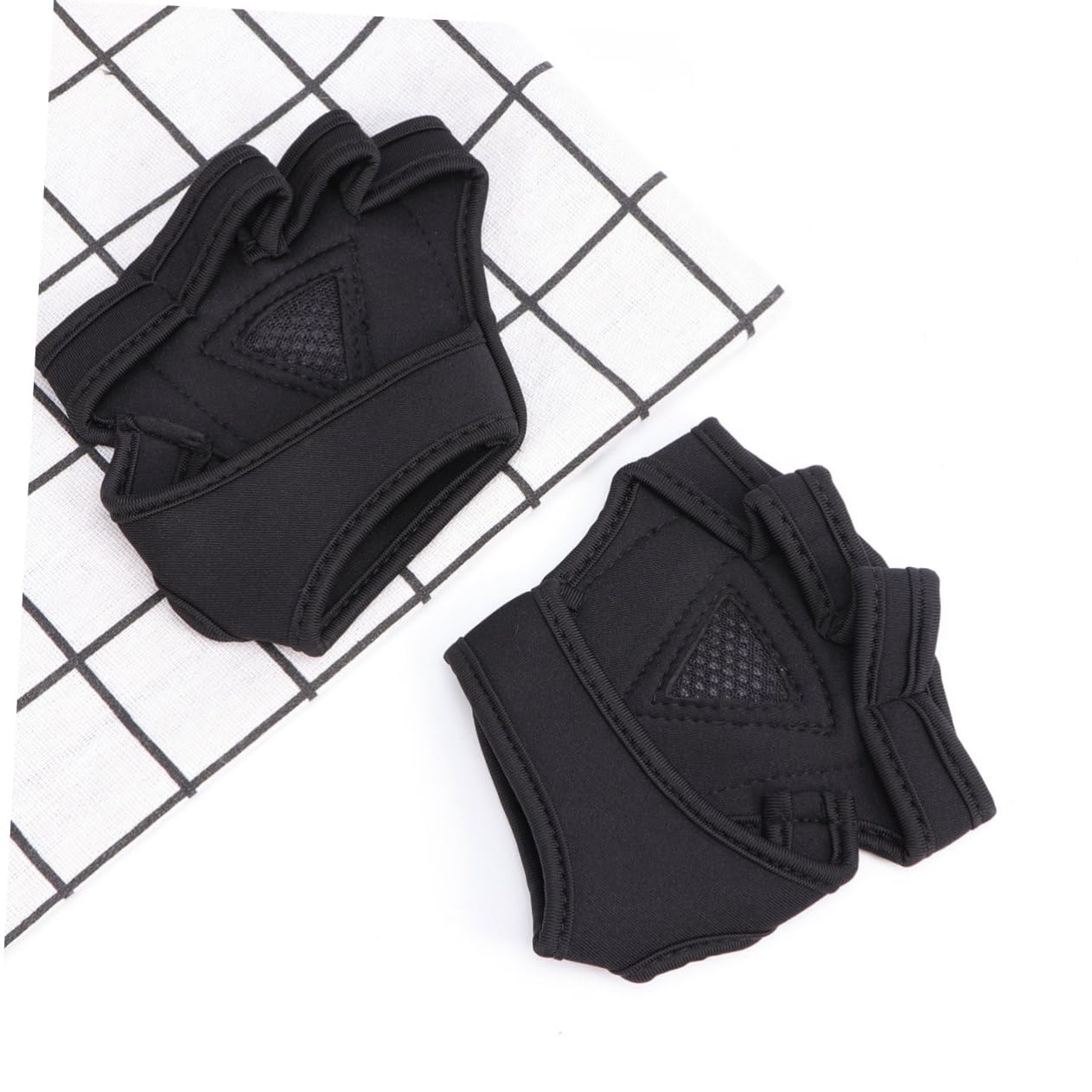 Guanti da allenamento Guanti sportivi Guanti per sollevamento pesi Guanti in sil per uomo Cinture da palestra Cintura da uomo imbottita con Wirst Strp Mezzi guanti Polsino Fitness senza dita