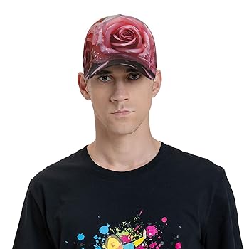 Love Rose Flower Petal Baseball Cap Washed Cotton Soft Golf