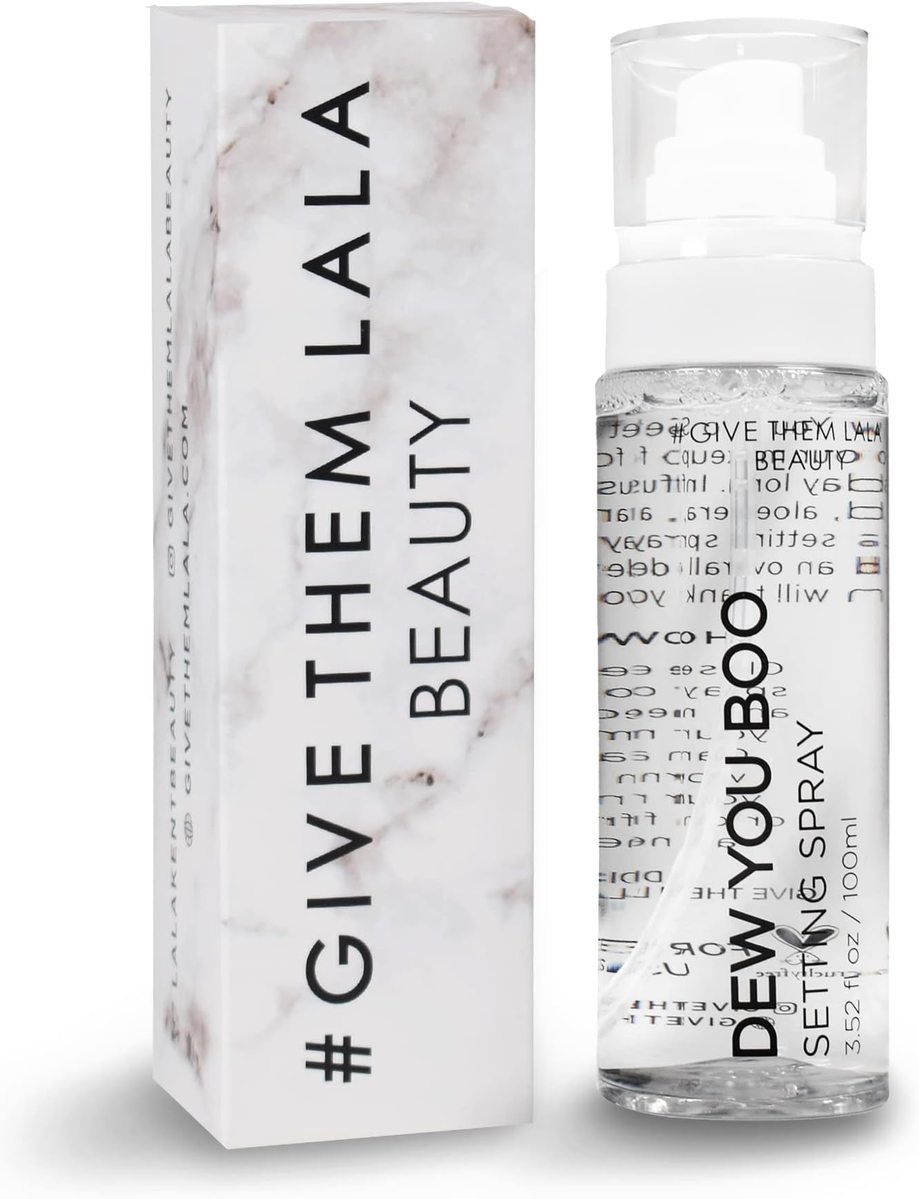 Dew You Boo Setting Spray By Give Them Lala- Moisturizing Long-Lasting Makeup Setting Spray For Face With Hyaluronic Acid, Aloe Vera & Coconut Water- Hydrating & Dewy Setting Spray For A Natural Look
