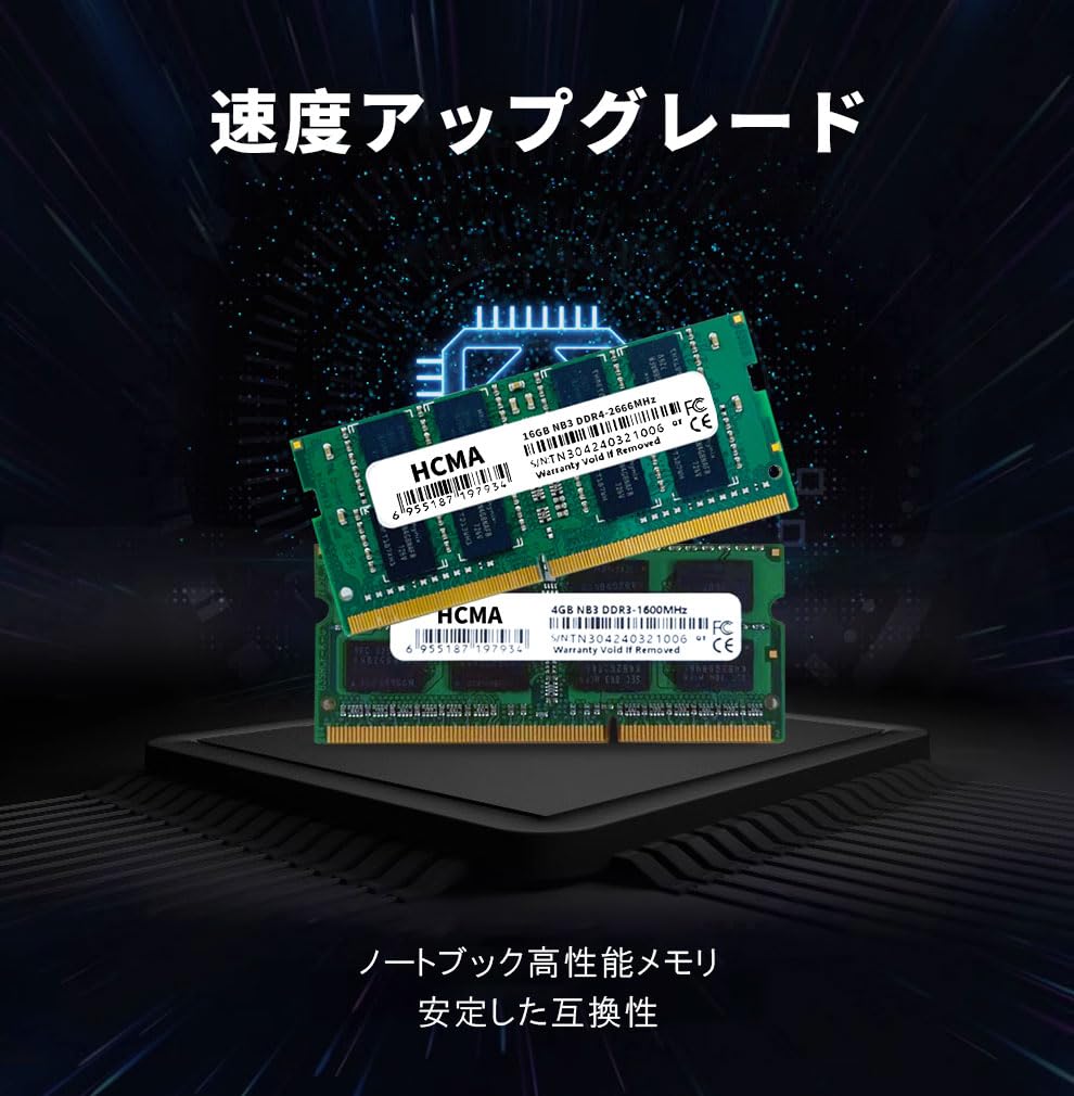Amazon.co.jp: DDR4 2400MHz ノートPC用 メモリ PC4-19200 16GB 1.2V
